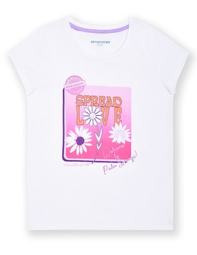 Playera Aéropostale Kids Manga Corta Para Niña