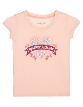 Playera Aéropostale Kids Manga Corta Para Niña